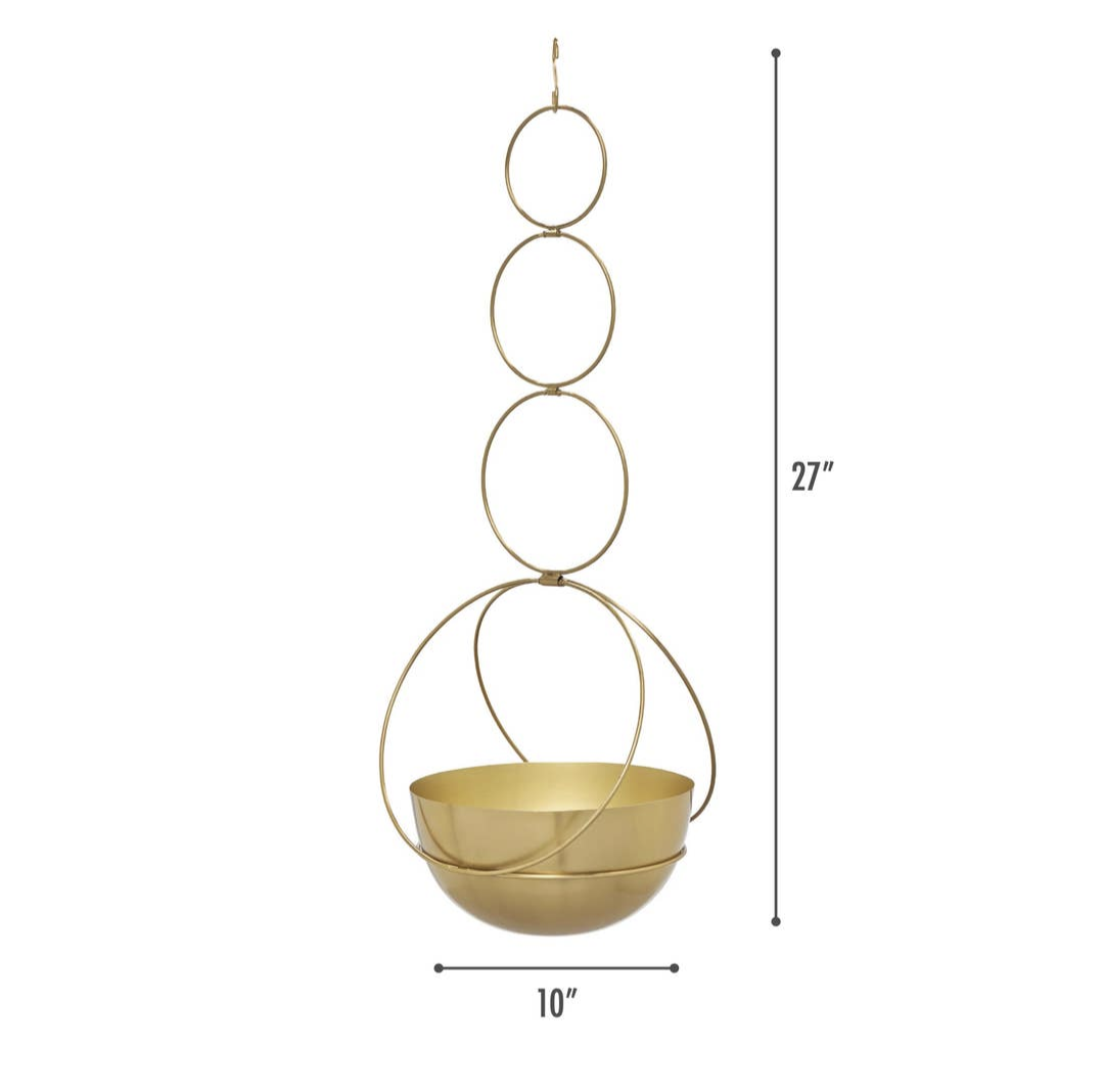 Gold Circle Planter