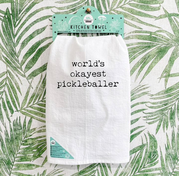 World’s Okayest Pickleballer Towel