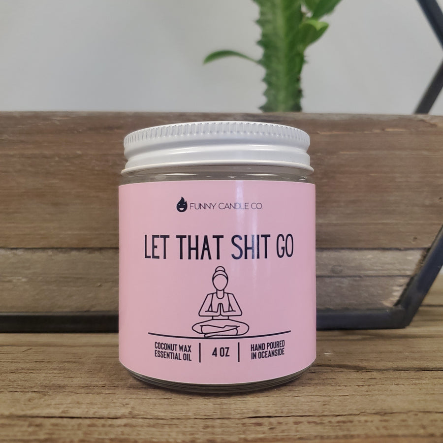 Let that shit go candle - The Boho Succulent