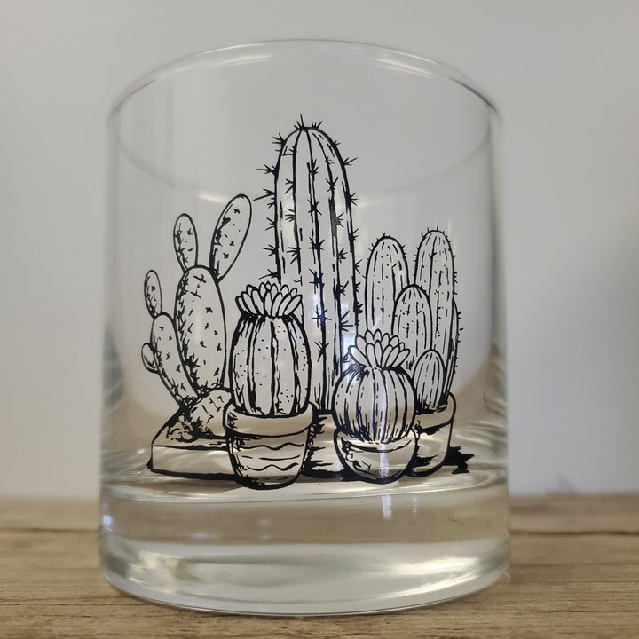 Cactus Rocks Glass