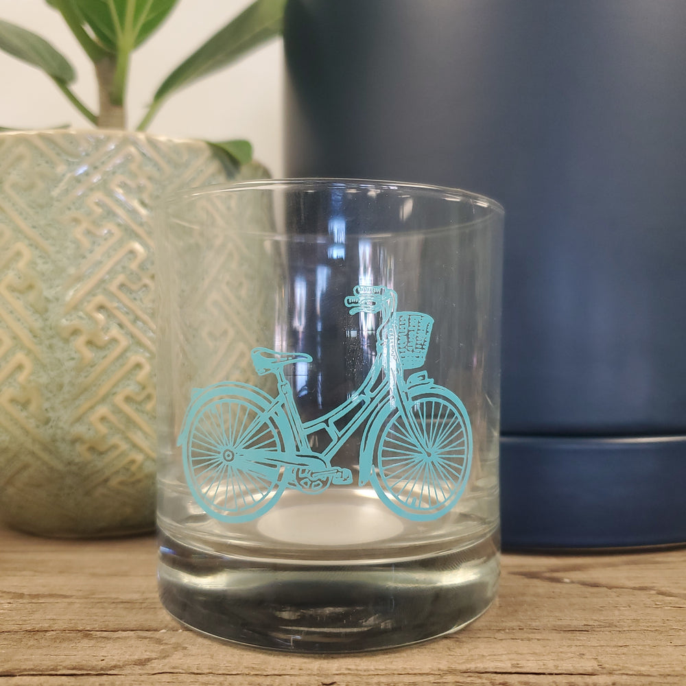 Bicycle Rocks Glass - The Boho Succulent