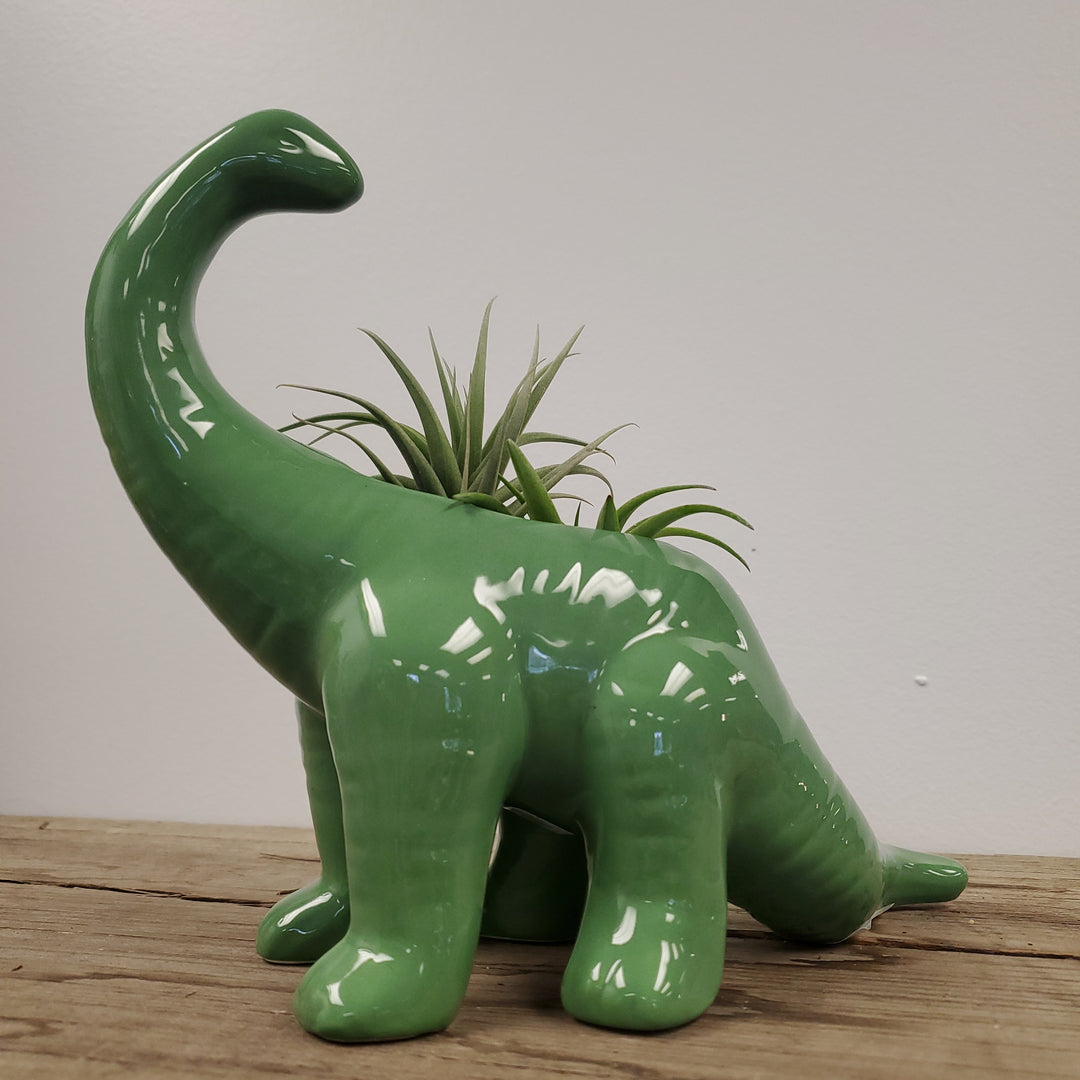 Green Brontosaurus Planter