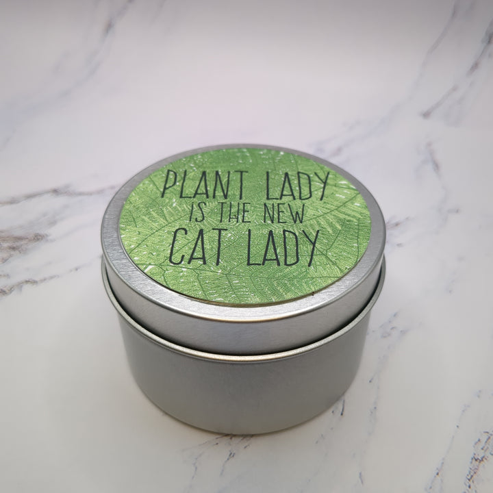 Plant lady is the new cat lady candle