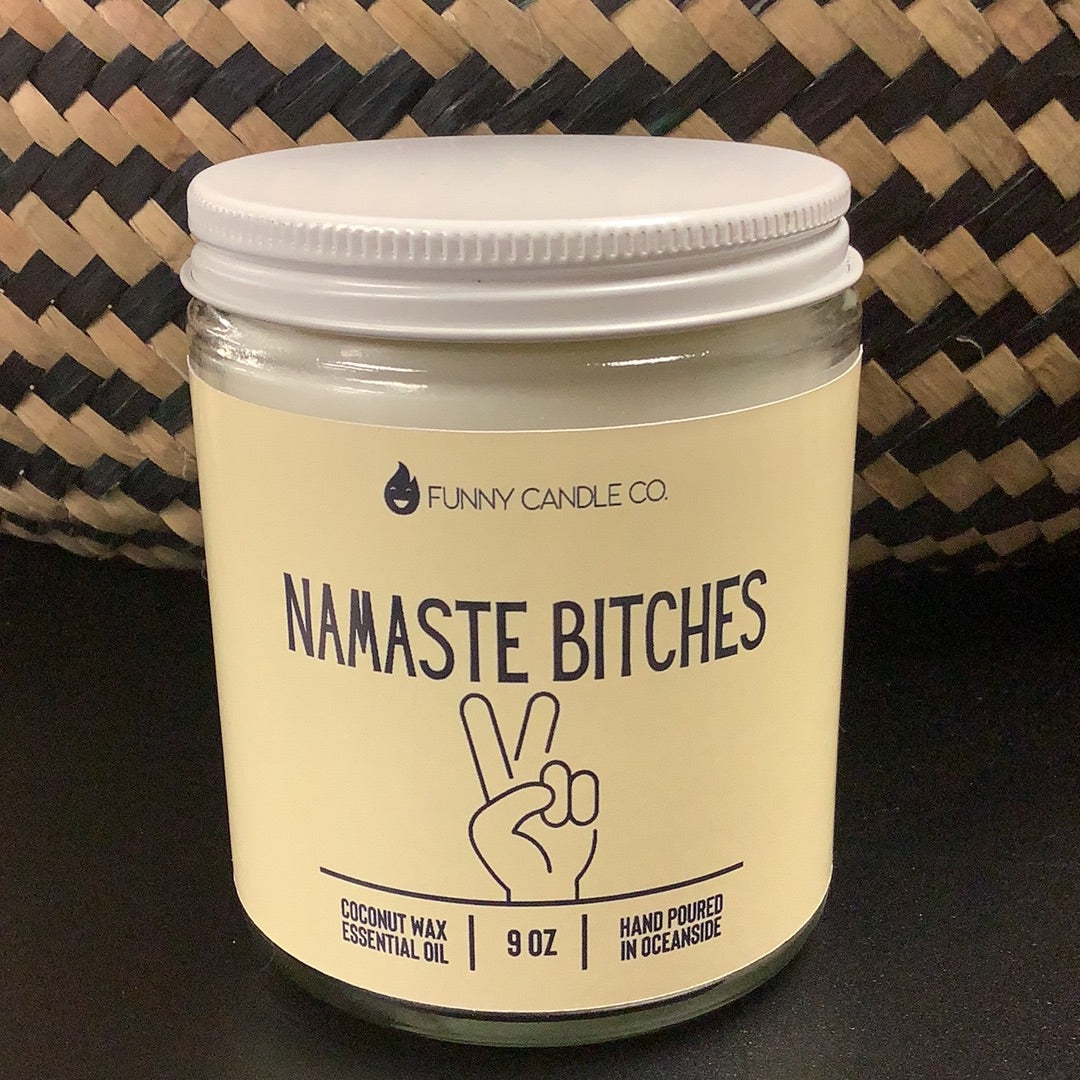 Namaste Bitches Candle - The Boho Succulent