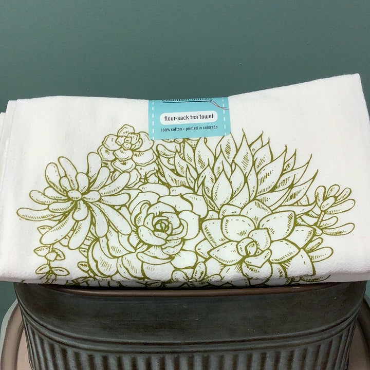 Tea Towel - Succulent - The Boho Succulent