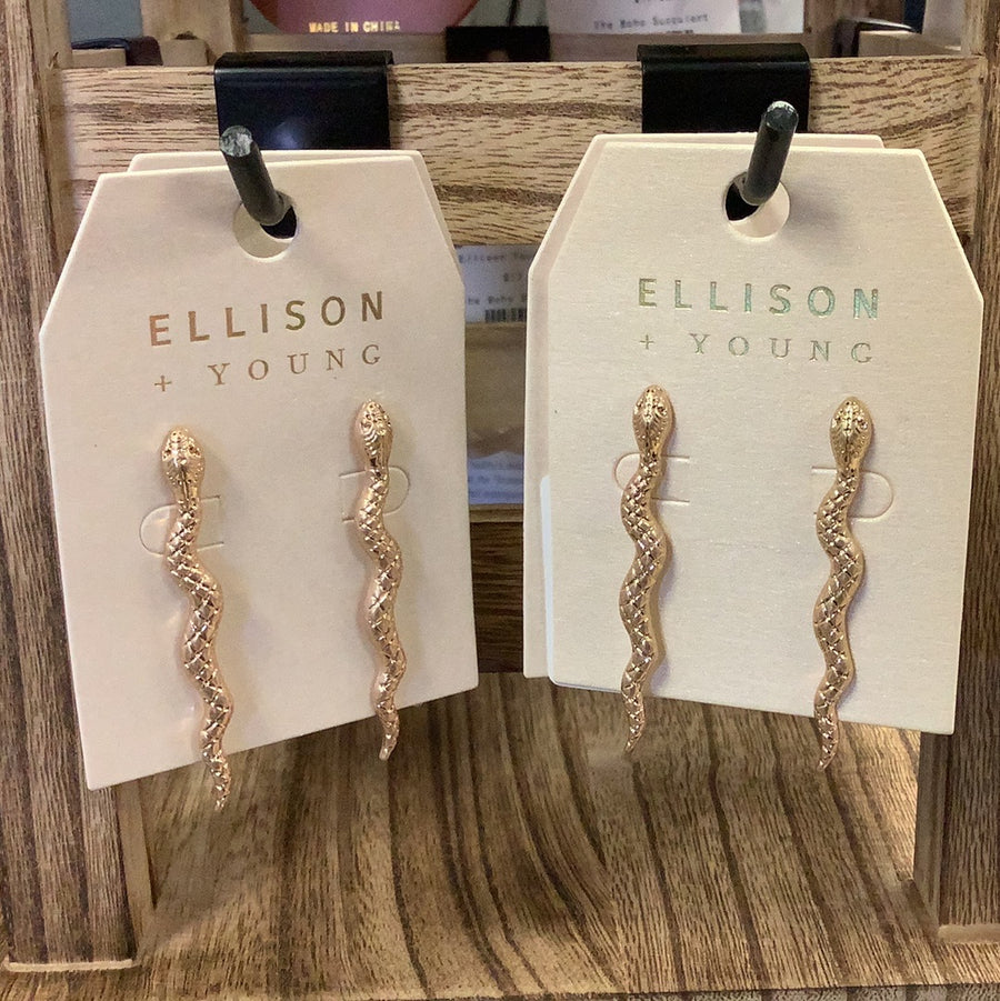 Ellison Young Snake Earrings - The Boho Succulent