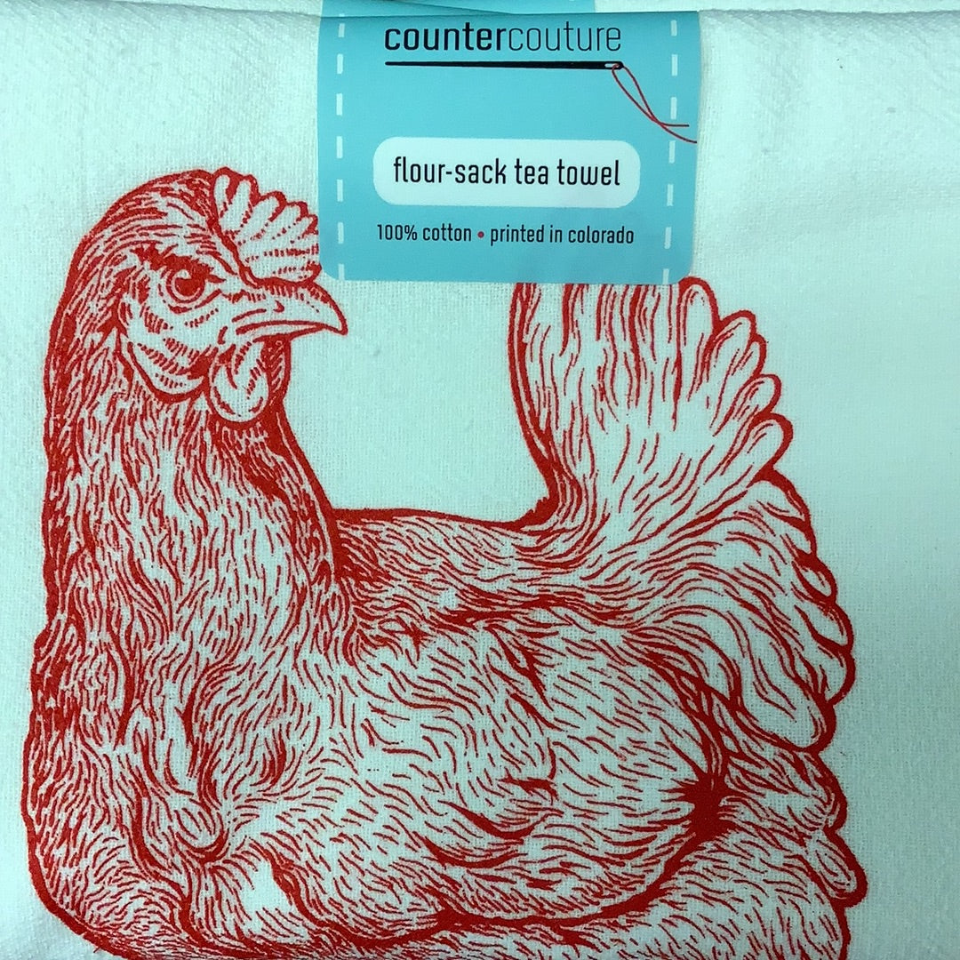 Tea Towel - Chicken - The Boho Succulent